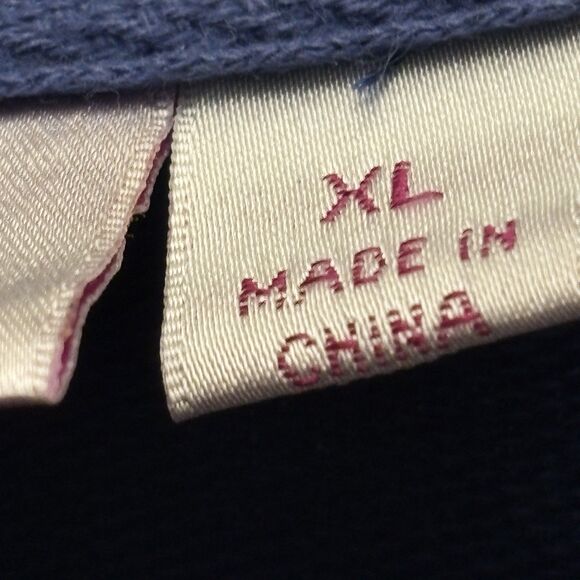 Quacker Factory Womens XL Studded Velour Zip-Up Vest Pockets Relaxed Fit Blue - Picture 5 of 12